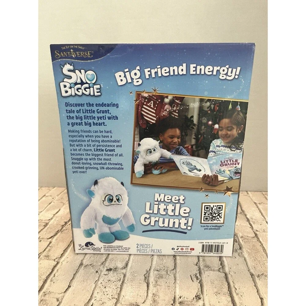 LumiStella Company Elf On The Shelf SnoBiggie Yeti & Book. BRAND NEW